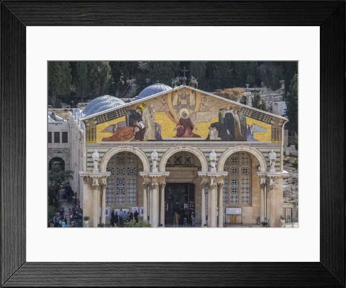 Framed Print : Israel, Jerusalem, Mount of Olives, Church of All Nations, also known as the Church Framed Print : Israel, Jerusalem, Mount of Olives, Church of All Nations, also known as the Church