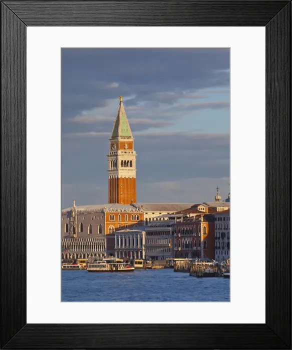 Framed Print : Campanile, Riva degli Schiavoni & Bacino di San Marco, Venice, Italy Framed Print : Campanile, Riva degli Schiavoni & Bacino di San Marco, Venice, Italy