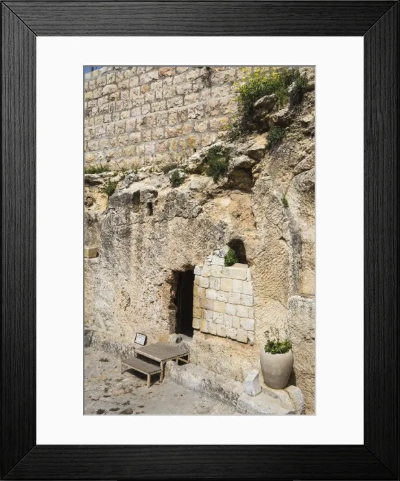 Framed Print : Israel, Jerusalem, The Garden Tomb, a possible site of the burial and resurrection Framed Print : Israel, Jerusalem, The Garden Tomb, a possible site of the burial and resurrection