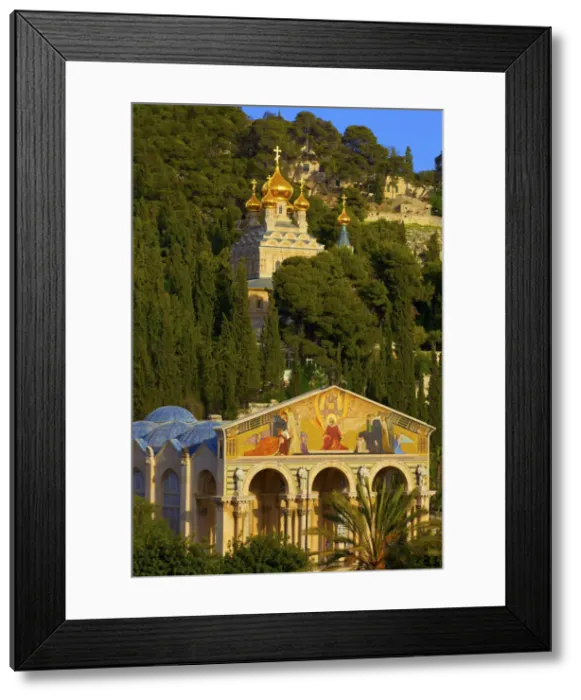 Framed Print : Basilica Of The Agony And Church Of St. Mary Magdelene, Garden Of Gethsemane, Jerusalem Framed Print : Basilica Of The Agony And Church Of St. Mary Magdelene, Garden Of Gethsemane, Jerusalem