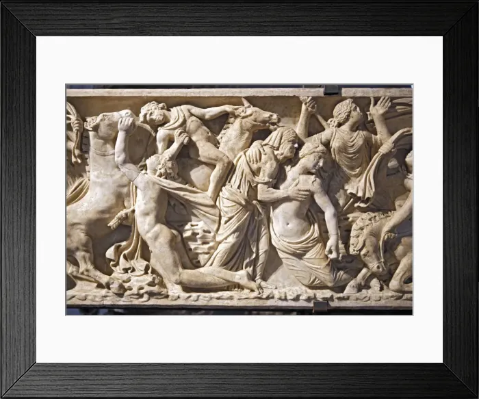 Framed Print : Frieze of Hellinistic sarcophagus, Colosseum, Rome, Italy Framed Print : Frieze of Hellinistic sarcophagus, Colosseum, Rome, Italy