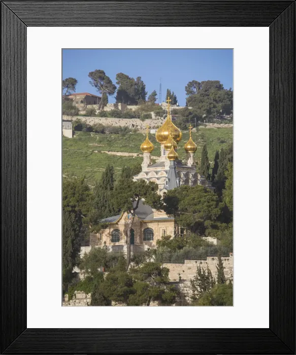 Framed Print : Israel, Jerusalem, Mount of Olives, Church of Mary Magdalene Framed Print : Israel, Jerusalem, Mount of Olives, Church of Mary Magdalene