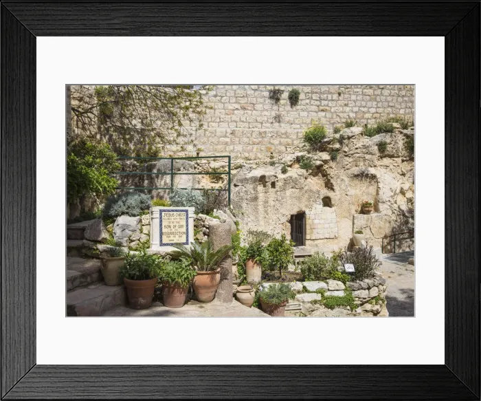 Framed Print : Israel, Jerusalem, The Garden Tomb, a possible site of the burial and resurrection Framed Print : Israel, Jerusalem, The Garden Tomb, a possible site of the burial and resurrection