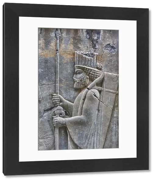 Relief, Apadana Palace, Persepolis, ceremonial capital of Achaemenid Empire, Fars