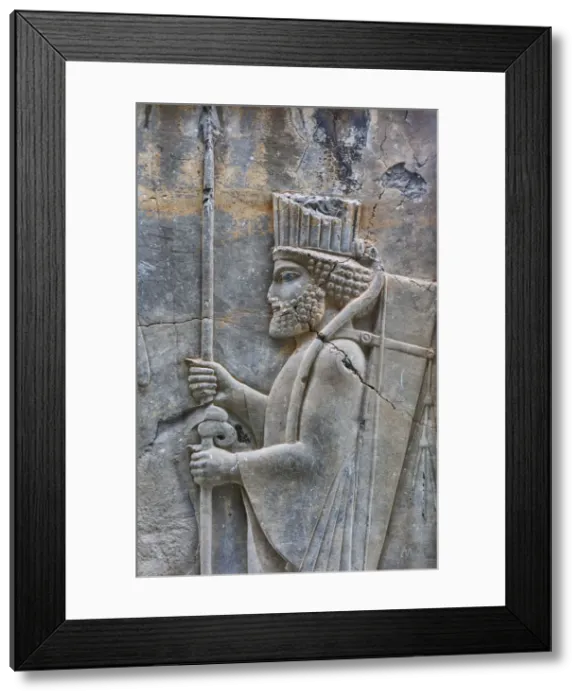 Framed Print : Relief, Apadana Palace, Persepolis, ceremonial capital of Achaemenid Empire, Fars Framed Print : Relief, Apadana Palace, Persepolis, ceremonial capital of Achaemenid Empire, Fars
