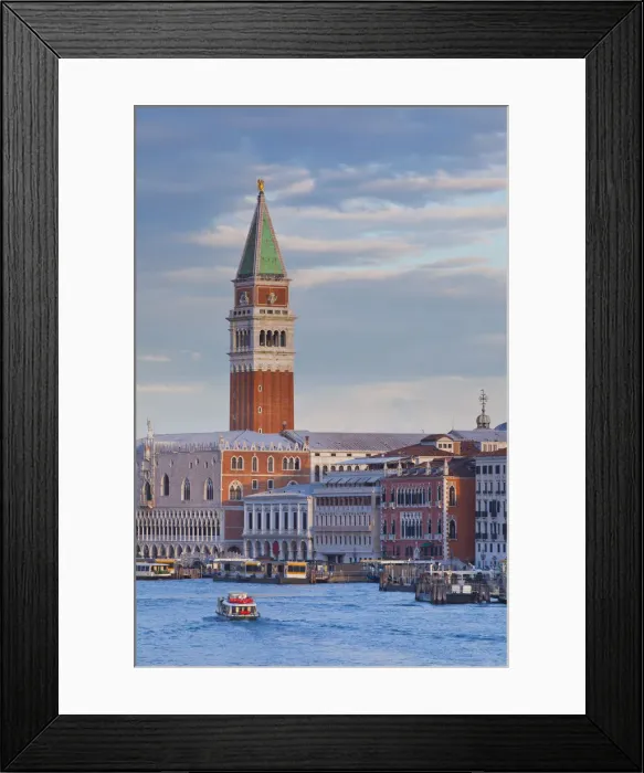 Framed Print : Campanile, Riva degli Schiavoni & Bacino di San Marco, Venice, Italy Framed Print : Campanile, Riva degli Schiavoni & Bacino di San Marco, Venice, Italy