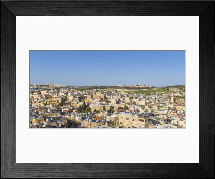 Framed Print : Israel, Jerusalem, View of the Old City Framed Print : Israel, Jerusalem, View of the Old City