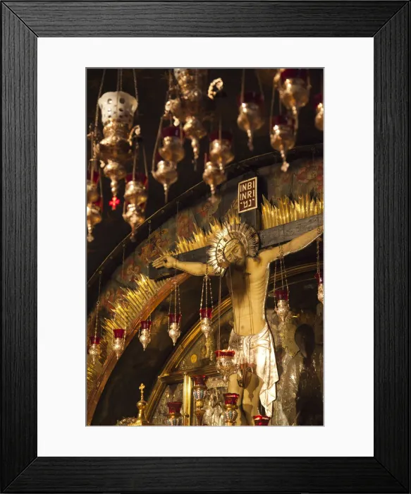 Framed Print : Israel, Jerusalem, Old City, Christian Quarter, Church of the Holy Sepulchre with