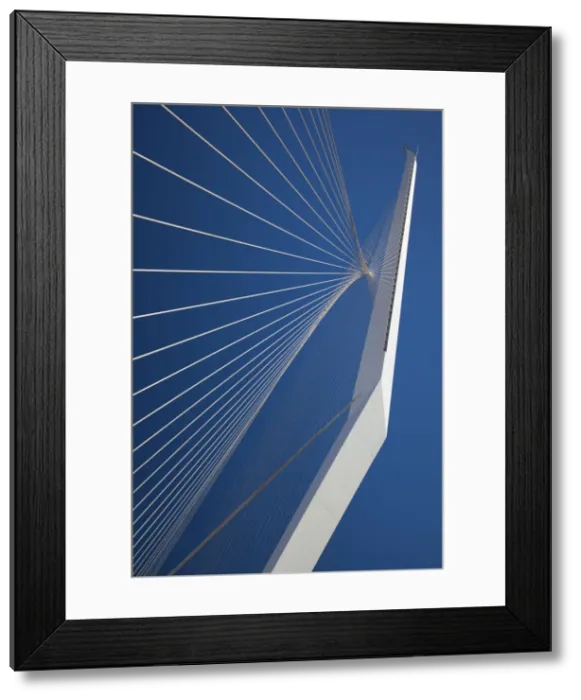 Framed Print : Israel, Jerusalem, Jerusalem Chords Bridge, designed by Santiago Calatrava Framed Print : Israel, Jerusalem, Jerusalem Chords Bridge, designed by Santiago Calatrava