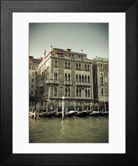 Framed Print : Hotel Bauer Palazzo, Grand Canal, Venice, Italy Framed Print : Hotel Bauer Palazzo, Grand Canal, Venice, Italy
