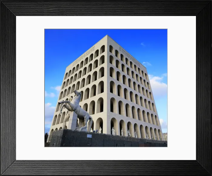Framed Print : Palazzo della Civilta Italiana, (Colosseo Quadrato), Rome, Italy Framed Print : Palazzo della Civilta Italiana, (Colosseo Quadrato), Rome, Italy