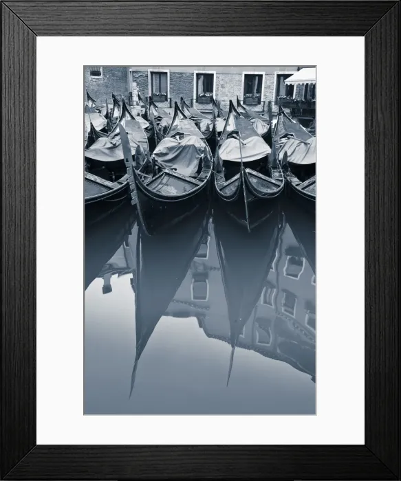 Framed Print : Gondolas, Venice, Italy Framed Print : Gondolas, Venice, Italy