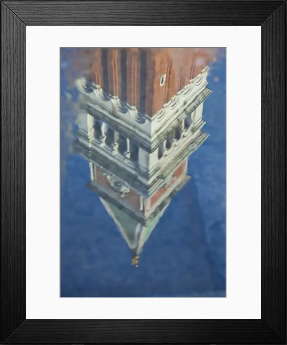 Framed Print : Campanile reflected in puddles in Piazza San Marco (St. Marks Square), Venice, Italy Framed Print : Campanile reflected in puddles in Piazza San Marco (St. Marks Square), Venice, Italy