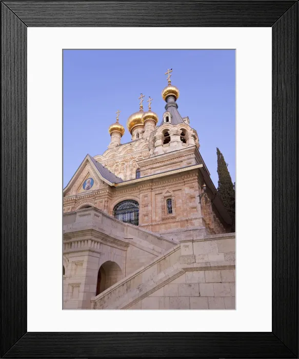 Framed Print : Israel, Jerusalem. The Russian Church of Mary Magdalene on the Mount of Olives Framed Print : Israel, Jerusalem. The Russian Church of Mary Magdalene on the Mount of Olives