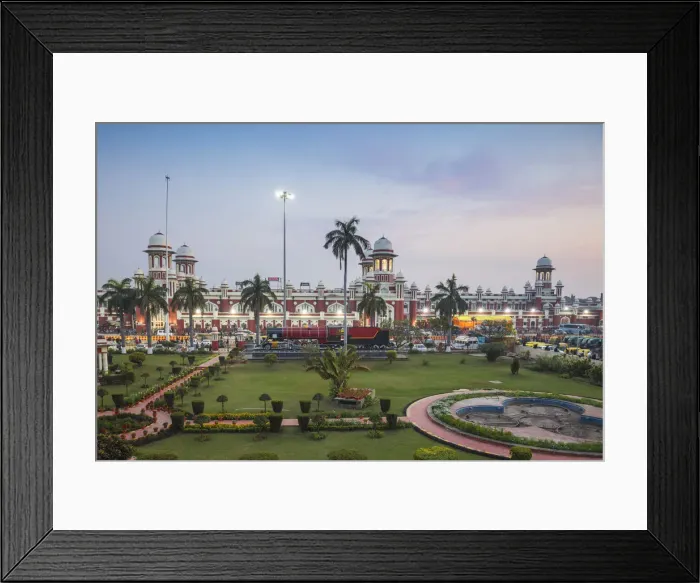 Framed Print : India, Uttar Pradesh, Lucknow, Charbagh, Lucknow Railway station Framed Print : India, Uttar Pradesh, Lucknow, Charbagh, Lucknow Railway station