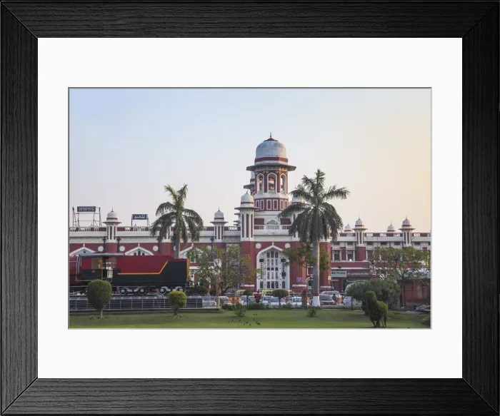 Framed Print : India, Uttar Pradesh, Lucknow, Charbagh, Lucknow Railway station Framed Print : India, Uttar Pradesh, Lucknow, Charbagh, Lucknow Railway station