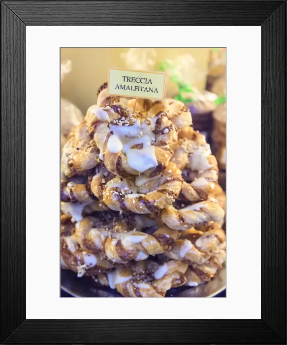 Framed Print : Italy, Amalfi Coast, Amalfi, Traditional Marzapane Sweets