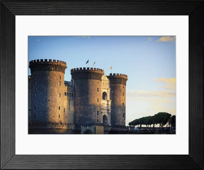 Framed Print : Italy, Naples, Castel Nuovo or Maschio Angioino (Angevin Fortress) Framed Print : Italy, Naples, Castel Nuovo or Maschio Angioino (Angevin Fortress)
