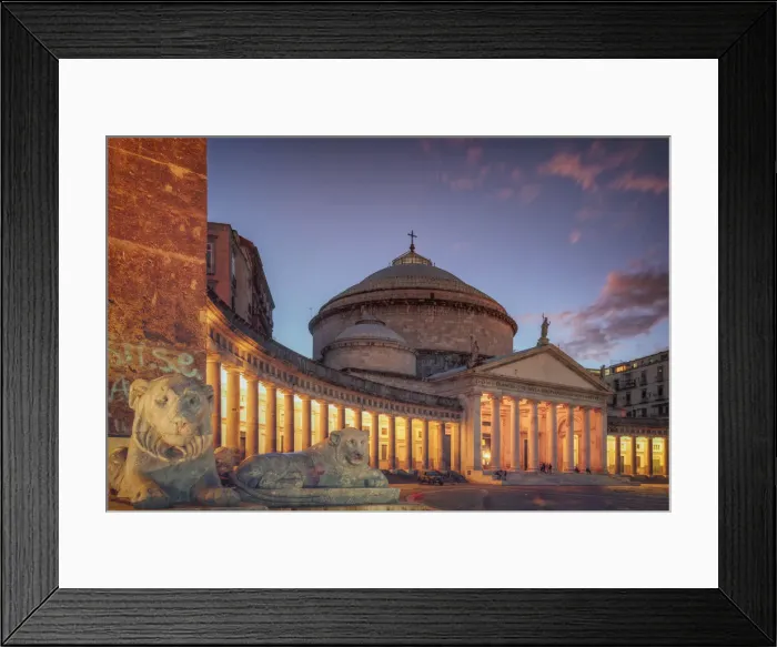 Framed Print : Italy, Naples, Piazza del Plebiscito and Church of S. Francesco di Paola Framed Print : Italy, Naples, Piazza del Plebiscito and Church of S. Francesco di Paola