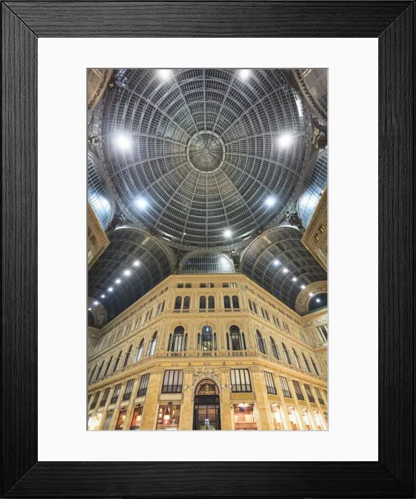 Framed Print : Italy, Naples, Galleria Umberto I Framed Print : Italy, Naples, Galleria Umberto I