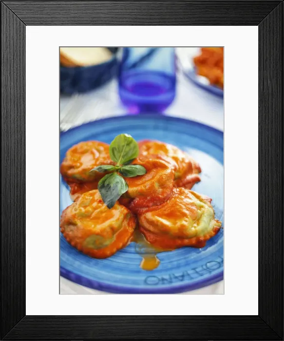 Framed Print : Italy, Amalfi Coast, Positano, Ravioli al Sugo Framed Print : Italy, Amalfi Coast, Positano, Ravioli al Sugo