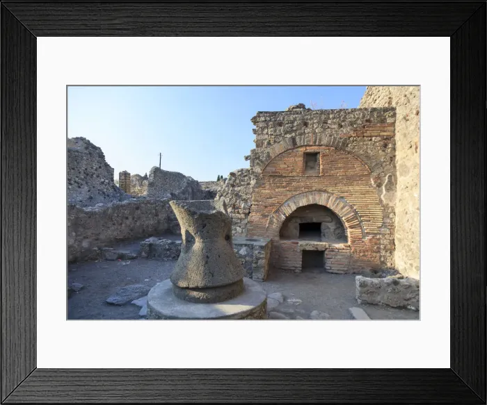 Framed Print : Italy, Napoli, Pompeii Archaeological Site (UNESCO Site)