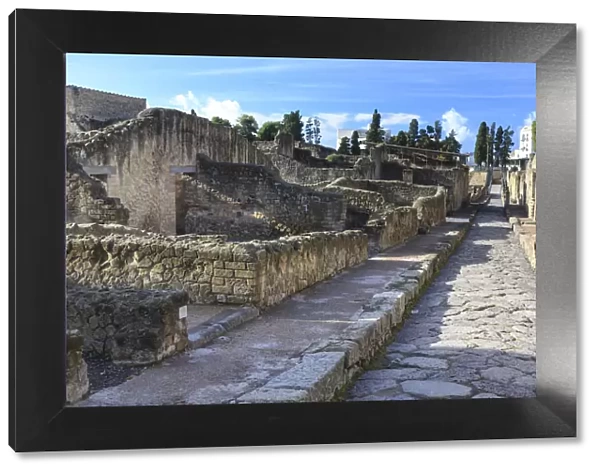 Italy, Naples, Herculaneum, Roman Ruins (UNESCO site)