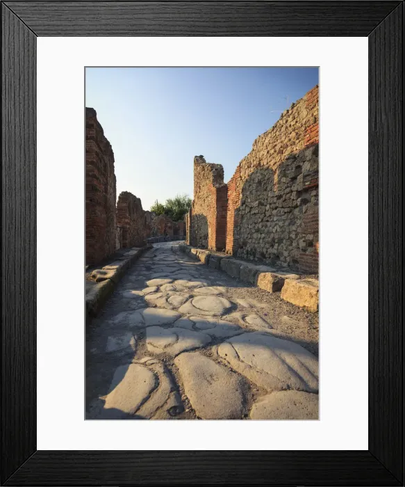 Framed Print : Italy, Napoli, Pompeii Archaeological Site (UNESCO Site), Via delle Tombe Framed Print : Italy, Napoli, Pompeii Archaeological Site (UNESCO Site), Via delle Tombe