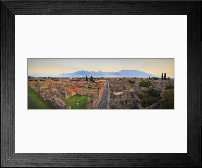 Framed Print : Italy, Napoli, Pompeii Archaeological Site (UNESCO Site)