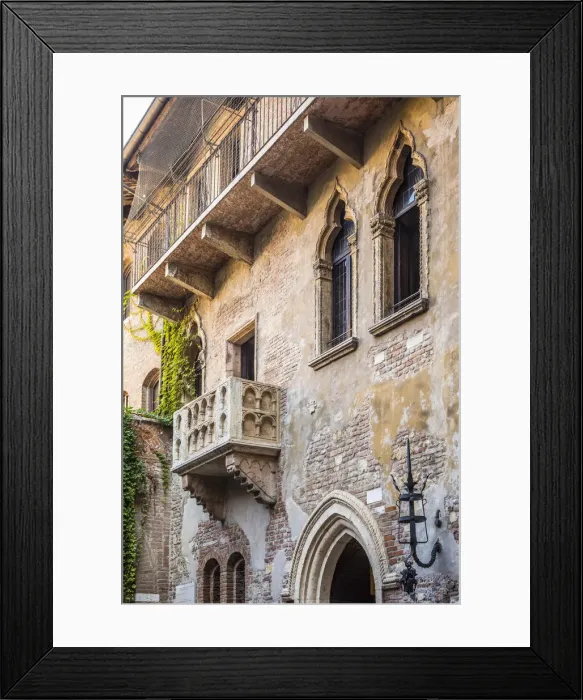 Framed Print : Juliets balcony, Casa Giullieta, Verona, Veneto, Italy Framed Print : Juliets balcony, Casa Giullieta, Verona, Veneto, Italy