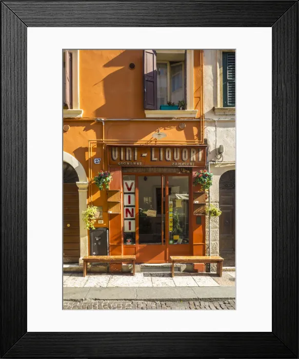 Framed Print : Wine bar near Piazza Bra, Verona, Veneto, Italy Framed Print : Wine bar near Piazza Bra, Verona, Veneto, Italy