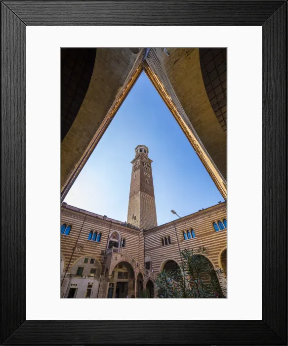 Framed Print : Torre di Lamberti, Verona, Veneto, Italy Framed Print : Torre di Lamberti, Verona, Veneto, Italy