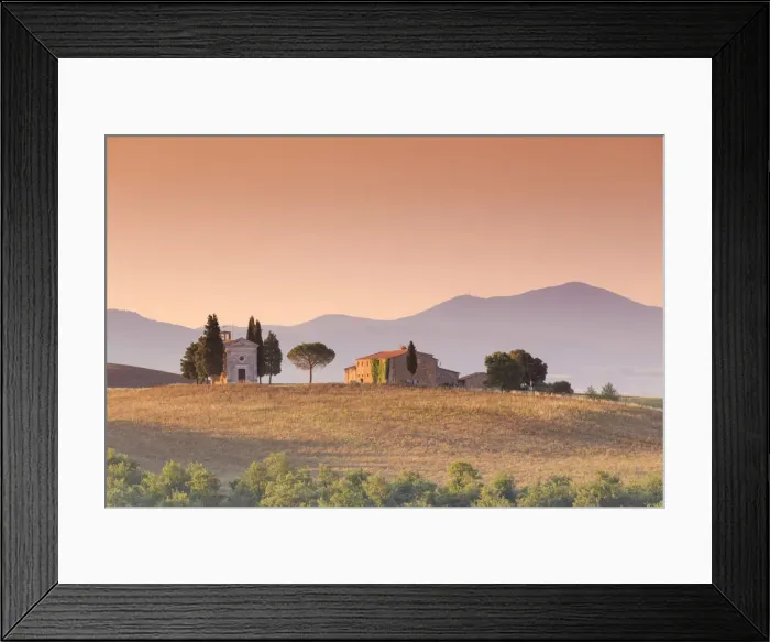 Framed Print : Italy, Tuscany, San Quirico D Orcia, Chapel of Vitaleta Framed Print : Italy, Tuscany, San Quirico D Orcia, Chapel of Vitaleta