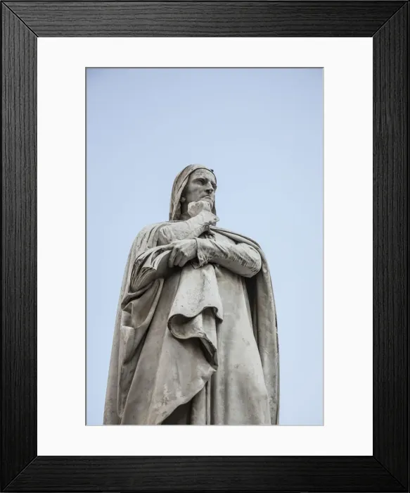 Framed Print : Statue of Dante, Verona, Veneto, Italy