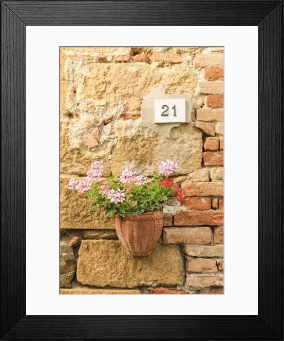 Framed Print : Italy, Tuscany, Orcia Valley, Pienza