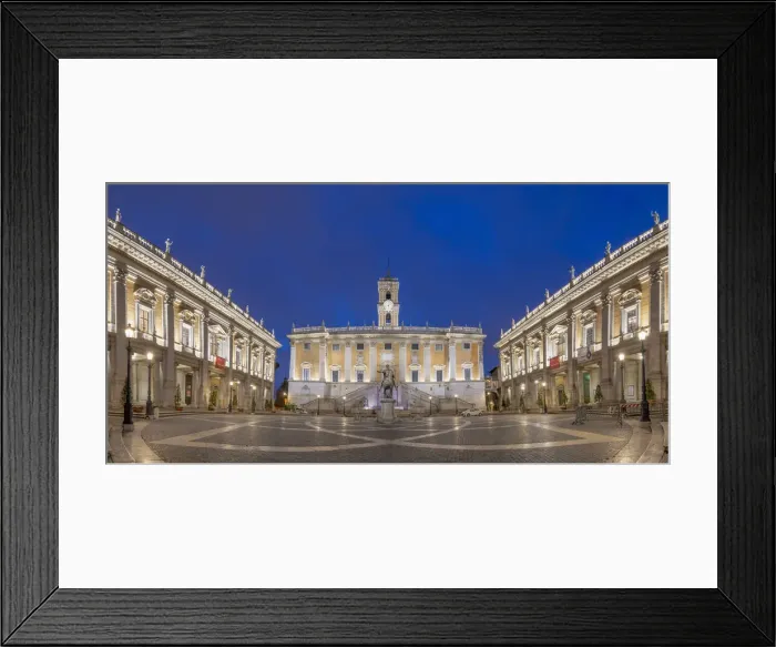 Framed Print : Italy, Lazio, Rome, Capitoline Hill, Piazza del Campidoglio, Palazzo Senatorio Framed Print : Italy, Lazio, Rome, Capitoline Hill, Piazza del Campidoglio, Palazzo Senatorio