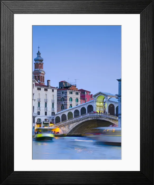 Framed Print : Italy, Veneto, Venice, Rialto Bridge over Grand Canal Framed Print : Italy, Veneto, Venice, Rialto Bridge over Grand Canal