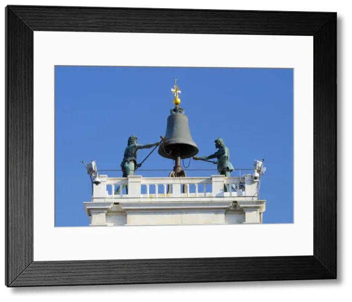 Framed Print : Italy, Veneto, Venice, Astronomical Clock Tower (Torre dell Orologio)