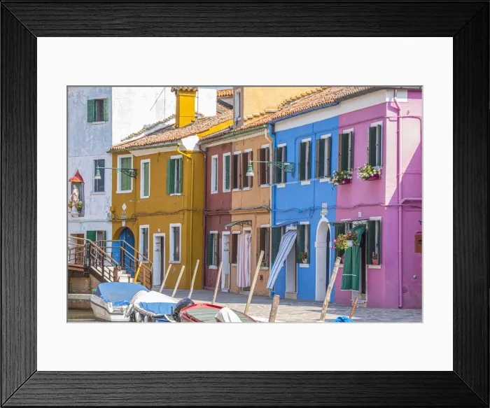 Framed Print : Burano, Venice, Veneto, Italy