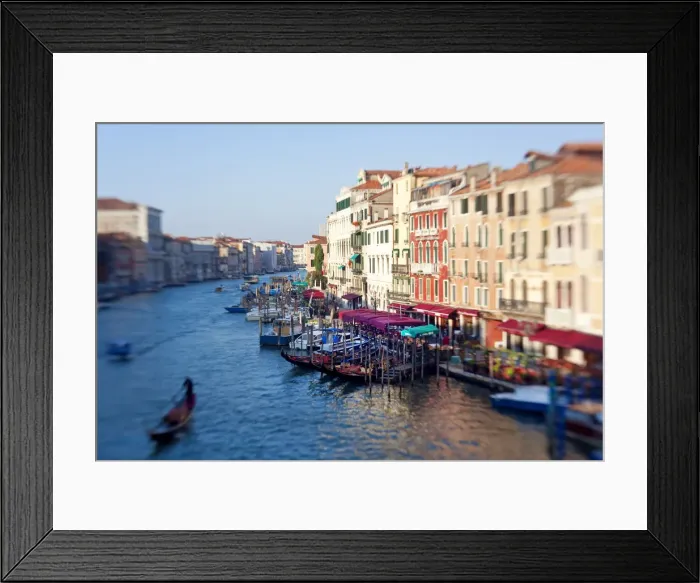 Framed Print : Gondolas on Grand Canal, Venice, Italy Framed Print : Gondolas on Grand Canal, Venice, Italy