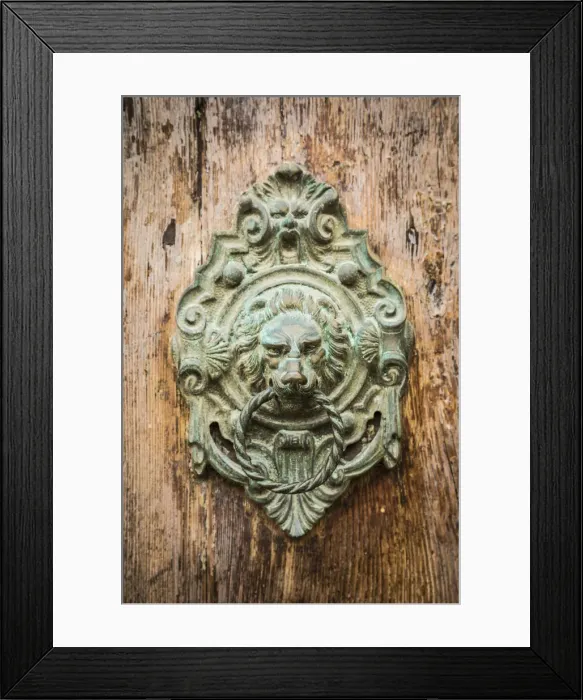 Framed Print : Door knocker, Venice, Italy Framed Print : Door knocker, Venice, Italy