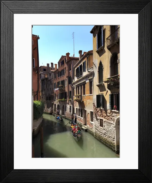 Framed Print : Italy, Veneto, Venice, Sestiere of San Marco, Small canal and Gondola Framed Print : Italy, Veneto, Venice, Sestiere of San Marco, Small canal and Gondola
