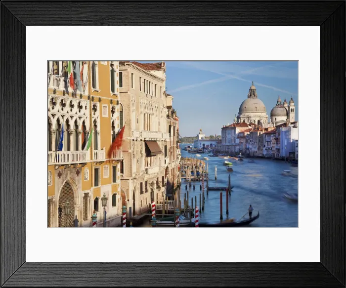 Framed Print : Santa Maria della Salute, view of the Grand Canal from the Ponte dell Accademia Framed Print : Santa Maria della Salute, view of the Grand Canal from the Ponte dell Accademia