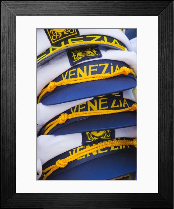 Framed Print : Italy, Veneto, Venice, Venezia Sailors Caps for sale Framed Print : Italy, Veneto, Venice, Venezia Sailors Caps for sale