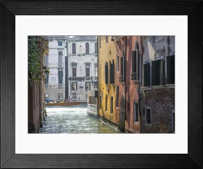 Framed Print : Water taxi on the Grand Canal, Venice, Italy Framed Print : Water taxi on the Grand Canal, Venice, Italy