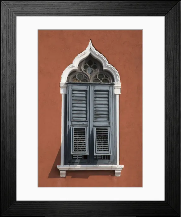 Framed Print : Window of building in Dorsoduro, Venice, Italy Framed Print : Window of building in Dorsoduro, Venice, Italy