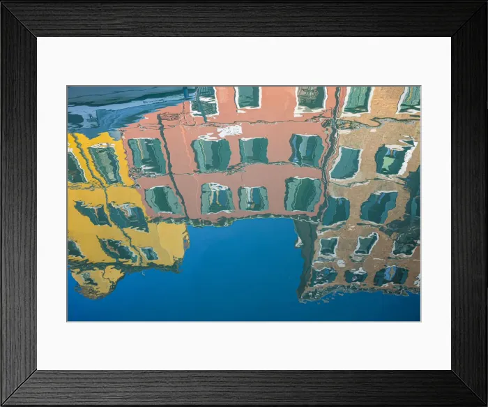 Framed Print : Reflected buildings, Dorsoduro, Venice, Veneto, Italy Framed Print : Reflected buildings, Dorsoduro, Venice, Veneto, Italy