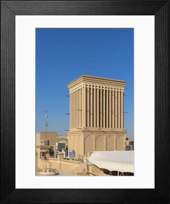 Framed Print : Windcatcher, windtower, badgir, Yazd, Yazd Province, Iran Framed Print : Windcatcher, windtower, badgir, Yazd, Yazd Province, Iran