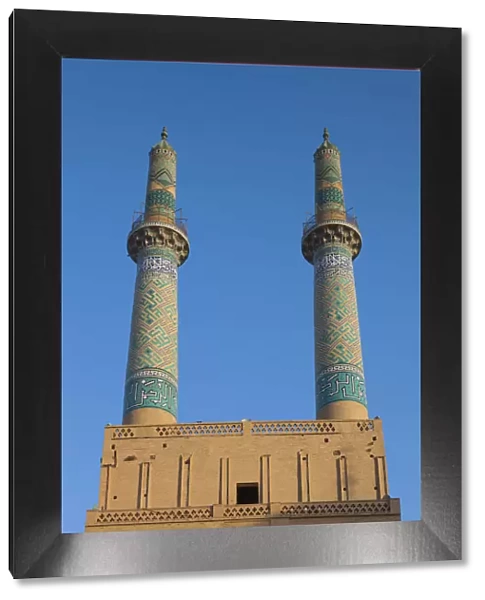Iran, Central Iran, Yazd, Jameh Mosque, tilework