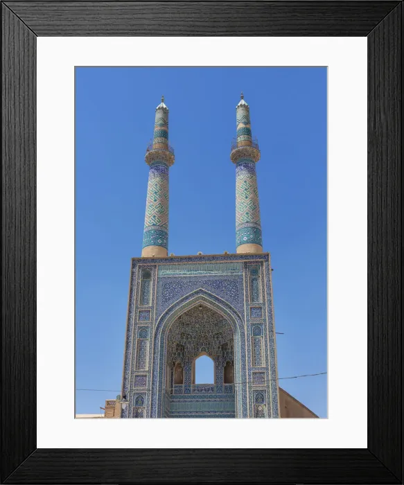 Framed Print : Jame Mosque, Yazd, Yazd Province, Iran